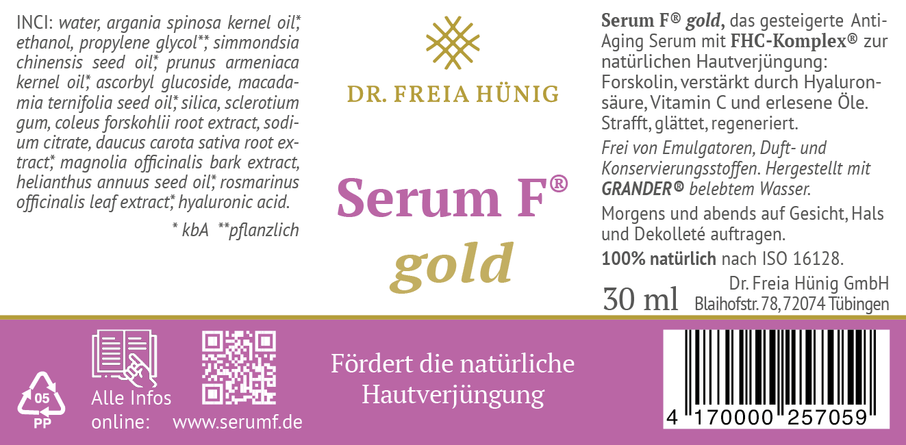 Anti-Aging Serum F®  gold  30ml Vakuumspender