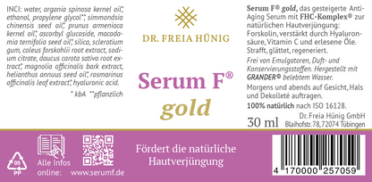 Anti-Aging Serum F®  gold  30ml Vakuumspender