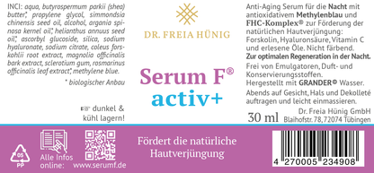 Anti-Aging Serum F®  activ+  30ml Vakuumspender