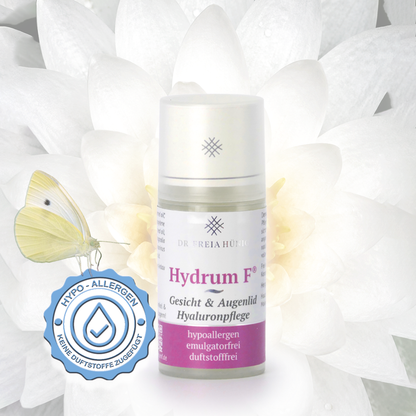 Anti-Aging Hydrum F® Gesicht & Augenlid Hyaluronpflege 30ml Vakuumspender