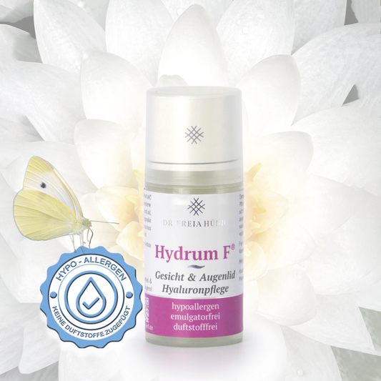 Anti-Aging Hydrum F® Gesicht & Augenlid Hyaluronpflege 30ml Vakuumspender